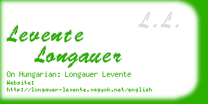 levente longauer business card